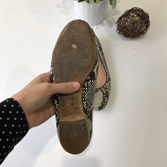 DVF Snake Print Slip On Ballet Flats - Picture 6 of 6